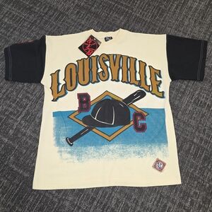 Louisville Black Caps Negro League Baseball Graphic Tee - Cream and Black